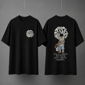 Risk Takers Streetwear Printed Round-Neck T-Shirt
