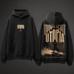 Utopia Oversized Graphic Hoodie