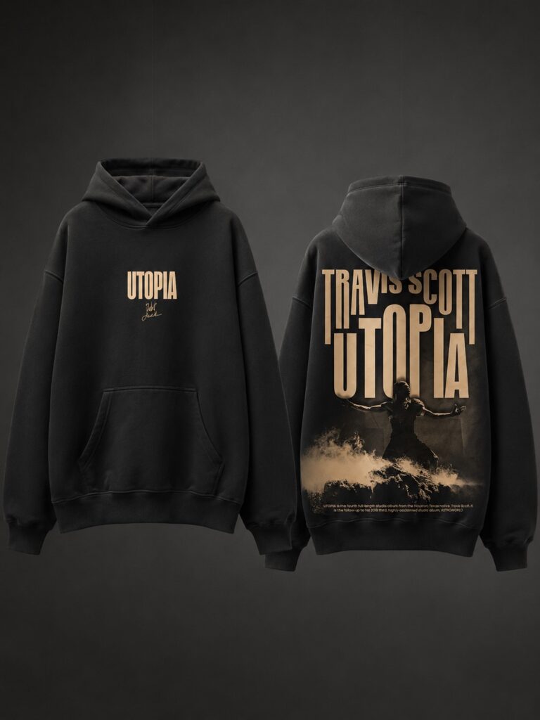Utopia Oversized Graphic Hoodie