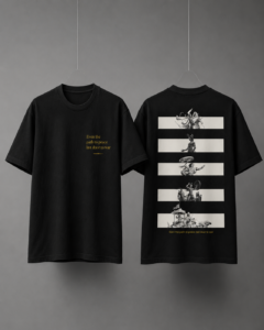 Mahabharata Divine Scene Printed Round-Neck T-Shirt