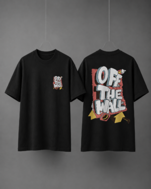 Off The Wall Graffiti Printed Round-Neck T-Shirt