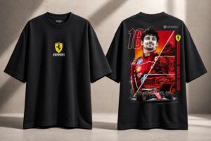 Charles Leclerc Ferrari Racing Oversized T-Shirt