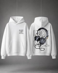 Rock & Roll Headphones Graphic Hoodie