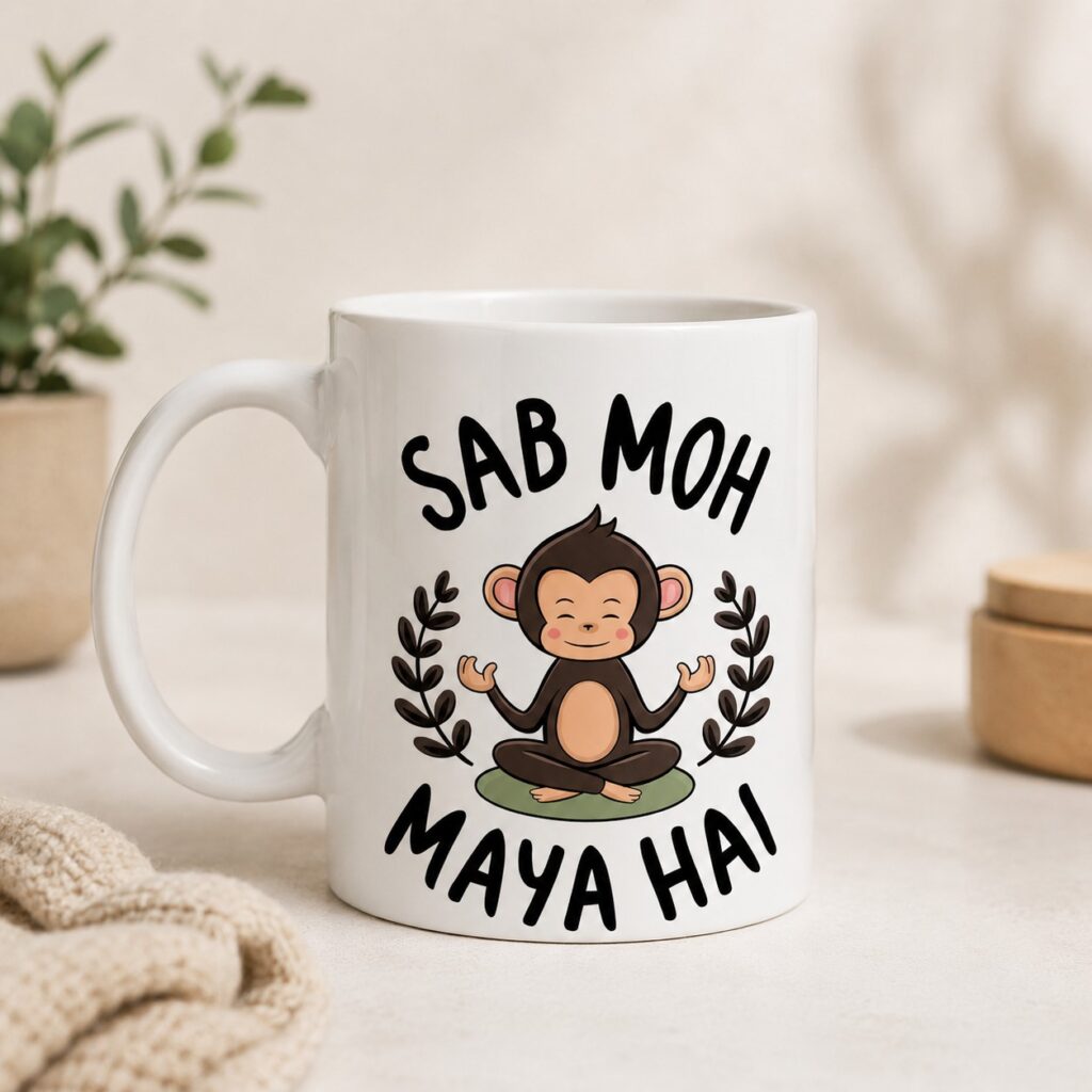 Sab Moh Maya Hai Funny Quote Ceramic Mug