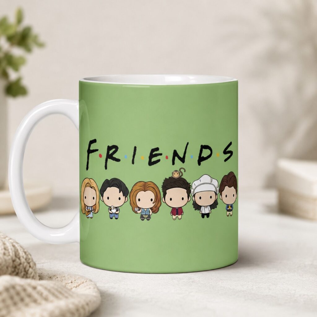 Friends Cartoon Character Printed Ceramic Mug