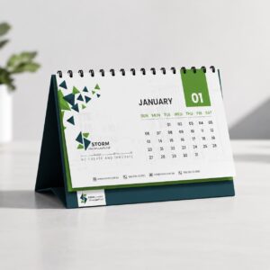 Premium Spiral Desk Calendar