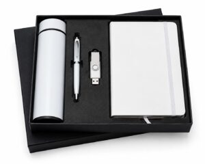 Premium Executive Gift Set with Bottle, Notebook, Pen & USB Drive