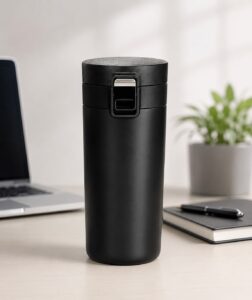 Premium Vacuum Insulated Travel Tumbler with Flip Lock Lid