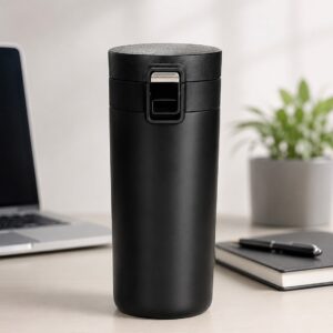 Premium Vacuum Insulated Travel Tumbler with Flip Lock Lid