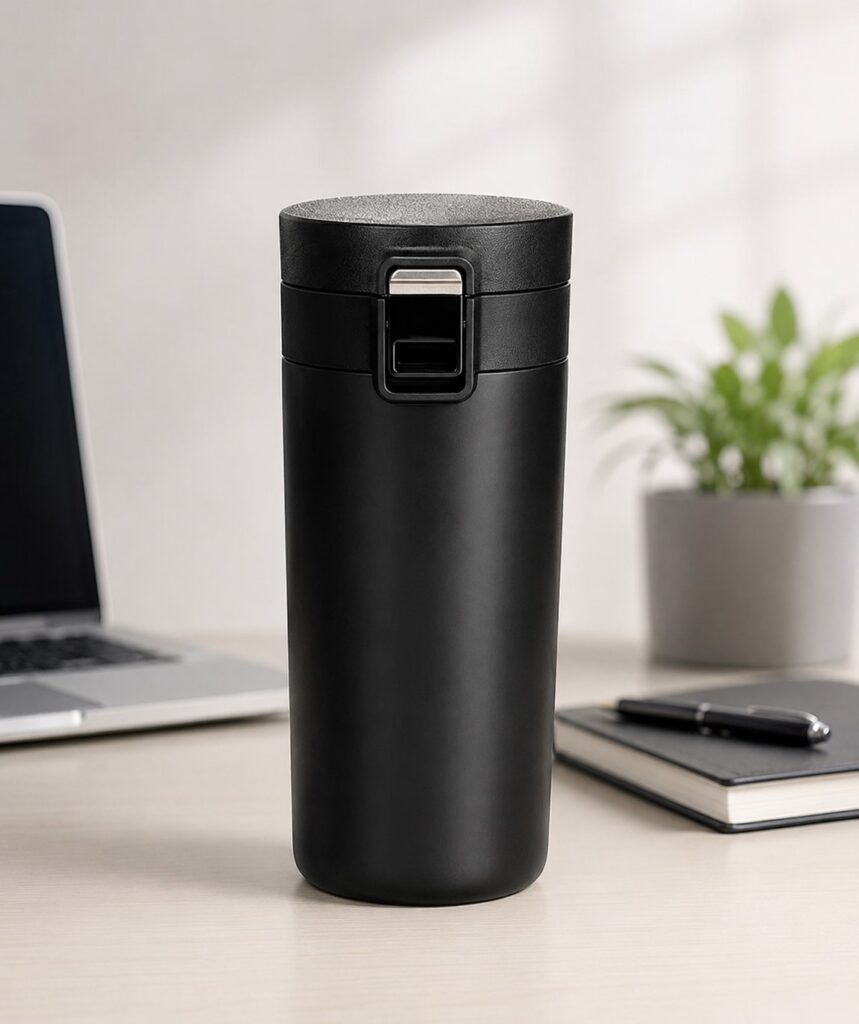 Premium Vacuum Insulated Travel Tumbler with Flip Lock Lid
