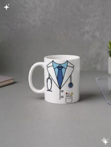 Doctor White Coat Printed Ceramic Mug