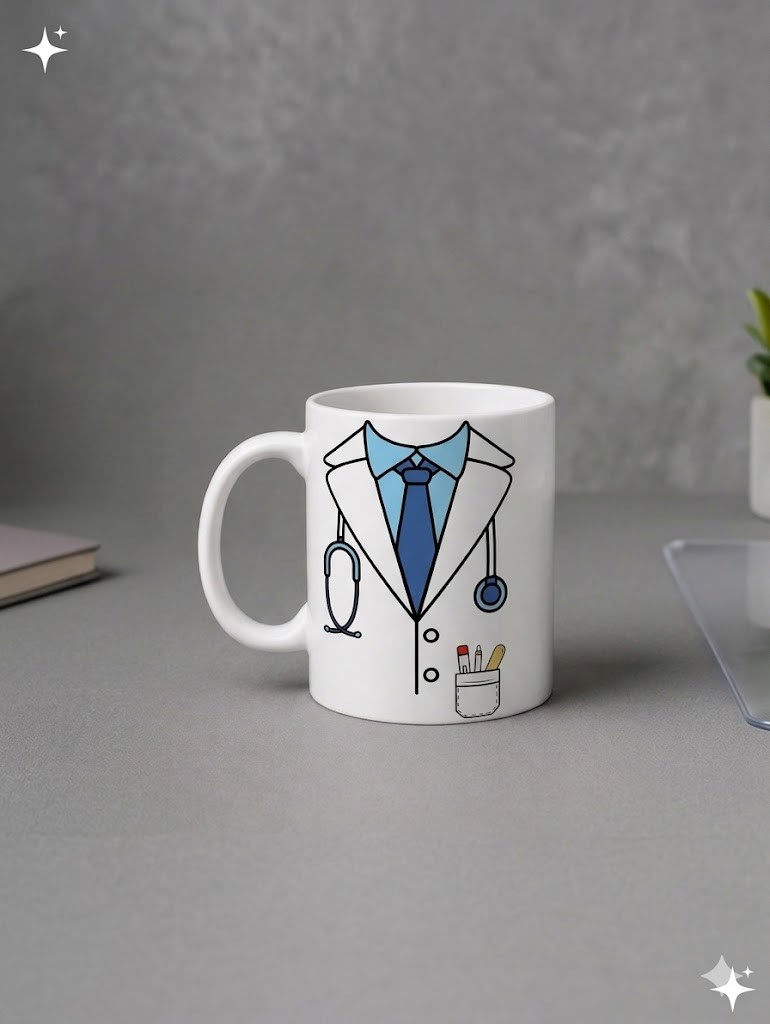 Doctor White Coat Printed Ceramic Mug