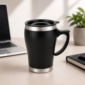 Premium Stainless Steel Travel Mug with Handle