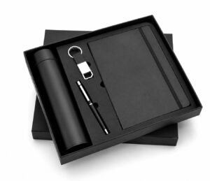 Executive Gift Set with Bottle, Notebook, Pen & Keychain