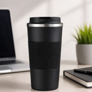 Premium Ribbed Grip Vacuum Travel Cup