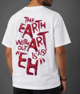 Earth Without Art Graphic Oversized T-Shirt – White